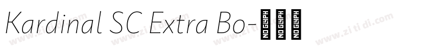 Kardinal SC Extra Bo字体转换